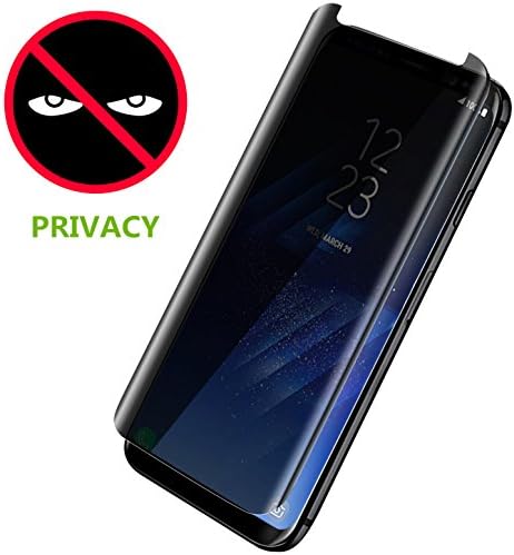 Galaxy S8+ Plus Screen Protector, Oiisun Privacy Anti-Spy [Case Friendly] [ Full Coverage ] [ 3D Touch Compatible ]Premium Tempered Glass Screen Protector For Samsung Galaxy S8 Plus (Black)