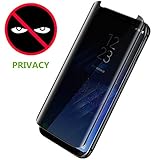 Galaxy S8 Screen Protector, Oiisun Privacy Anti-Spy [Case Friendly] [ Full Coverage ] [ 3D Touch Compatible ]Premium Tempered Glass Screen Protector For Samsung Galaxy S8 (Black)
