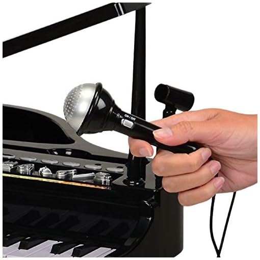 Electronic Grand Piano with Detachable Microphone and Electronically Tuned Keys - Image 7