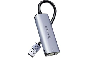 USB A to LAN 2.5G Adapter Ankmax UA312G2 USB A to RJ45 Wired LAN Adapter Transfer Speed up to 2.5Gbps Gigabit Ethernet Adapte