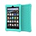 BMOUO Silicone Case for All-New Fire HD 8 2018 / 2017 - Anti Slip Light Weight Shock Proof Kids Friendly Protective Case for Amazon Fire HD 8 Tablet (7th and 8th Generation, 2017 and 2018 Release) , Turquoise