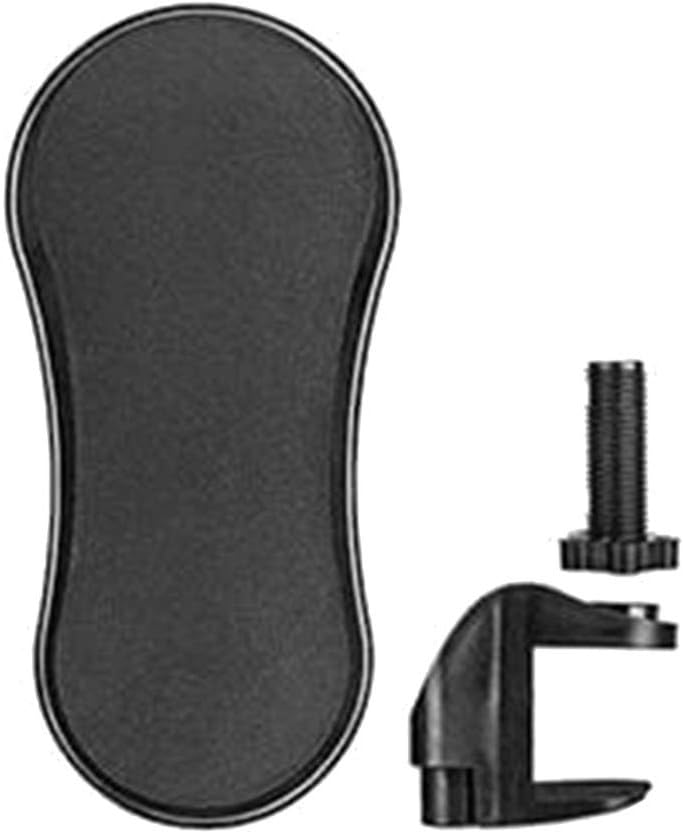 HOT1950s Adjustable Computer Wrist Rest Armrest Attachable Computer Table Arm Support Mouse Pads Arm Wrist Rests Chair Extende- Ergonomically Designed Mouse Pad Arm-Stand Desk Extend (Black)