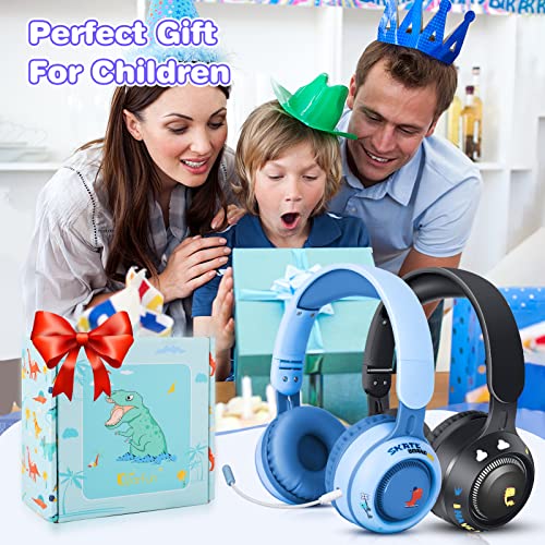 QearFun Kids Toddlers Bluetooth Headphones, Foldable 9 Colorful Led