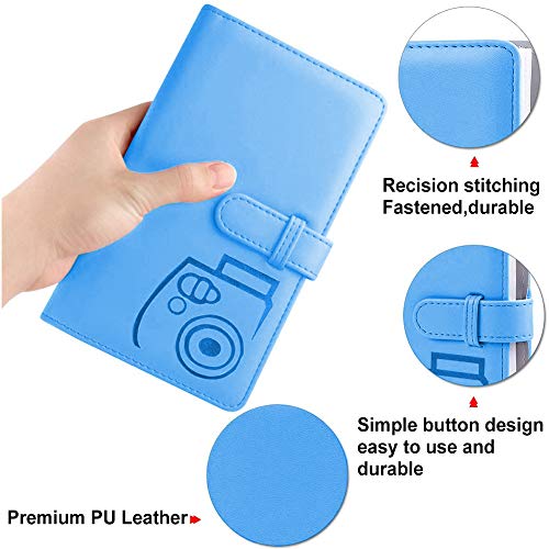 96 Pockets Wallet Fotoalbum mit PU-Leder, Album Schutzhülle Foto Album für Fotohüllen Fujifilm Instax Mini 11 / 7S / 8/8… – Bild 4