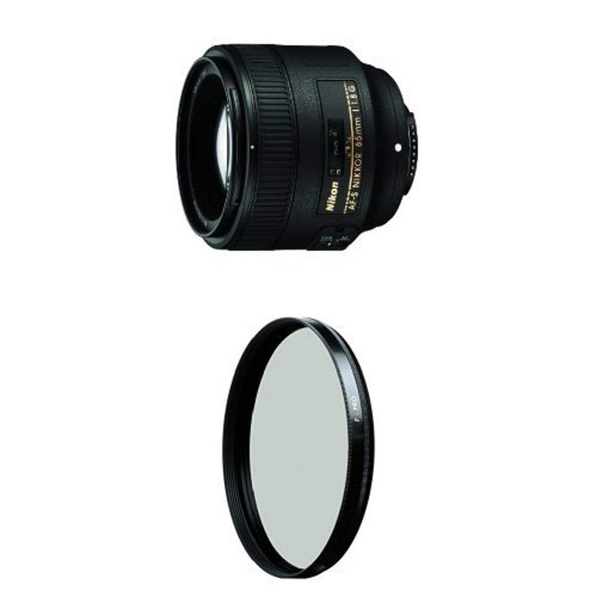 Nikon 85mm f/1.8G Auto Focus-S NIKKOR Lens for Nikon Digital SLR Cameras w/ B+W 67mm HTC Kaesemann Circular Polarizer