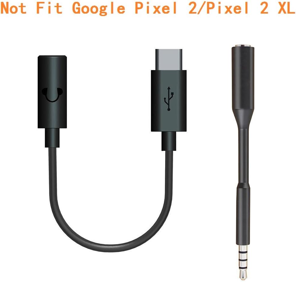 Monoy HTC U12 Type C to 3.5 mm Audio Speaker Headphone Stereo Microphone Female Adapter USB C Connector for HTC U12,HTC U11,HTC U Ultra,HTC U11 Eyes,HTC Bolt,HTC U Play (Black Audio Adaptor)