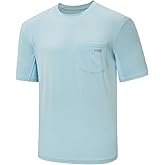 BASSDASH Men’s UPF 50+ Performance Short Sleeve Pocket T-Shirt UV Sun Protection Fishing Hiking Kayaking Sports Shirts