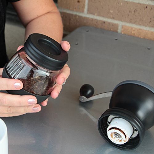 KhawFee HG1B Manual Coffee Grinder with Conical Ceramic Burr Hand