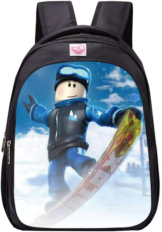 NINIUBAL Unisex Roblox School Backpack Game Printed Backpack Suitable for Boy and Girl Casual Backpack