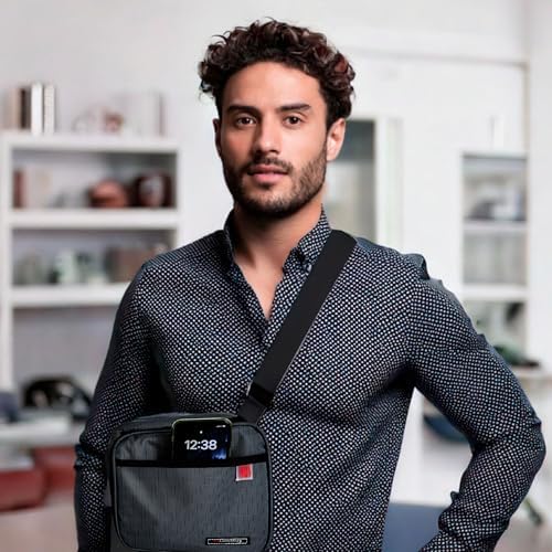 Saco de Comida Térmica 4,2 L - Saco Térmico Conjunto com 2 Recipientes Herméticos de 0,6 L e 0,8 L, Lancheira de Parede Extra Espessa com Efeito Frigorífico, Lancheiras de Trabalho, Camping, Cinzento