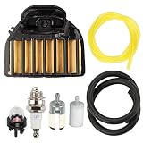 Harbot Air Filter Fuel Line Filter Carburetor Tune Up Kit for Husqvarna 455E 455 Rancher 460 461 Gas Chainsaw 537255701