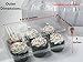 Katgely 6 Cavity Cupcake Containers with Deep Dome (Pack of 50)