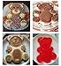 KeepingcooX 3D Bear Mousse Cake Mold Set, Approx. 8.5 Inch Cake Baking Mold - Novelty Silicone Cake Pan for Kids, Nonstick Bakeware, 8.46 x 6.89 x 0.98 Inches (Bear)