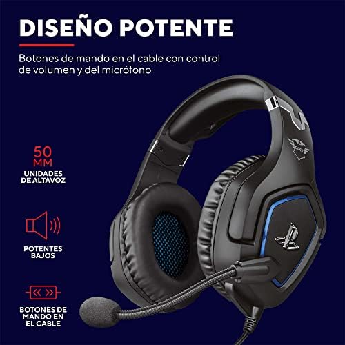 Forze-B Cascos Gaming con Licencia Oficial para PlayStation, Negro
