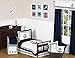 Sweet Jojo Designs Anchors Away Collection Nautical Navy and White Boys Window Valance