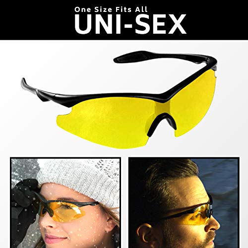 Night Vision Tac Glasses by Bell and Howell,Polarized, Sports Goggles, AntiGlare/ UVRay