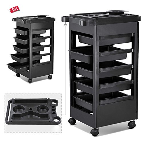 Salon Trolley Storage Cart Coloring Beauty Hair Dryer Holder Stylist Equipment -Skroutz