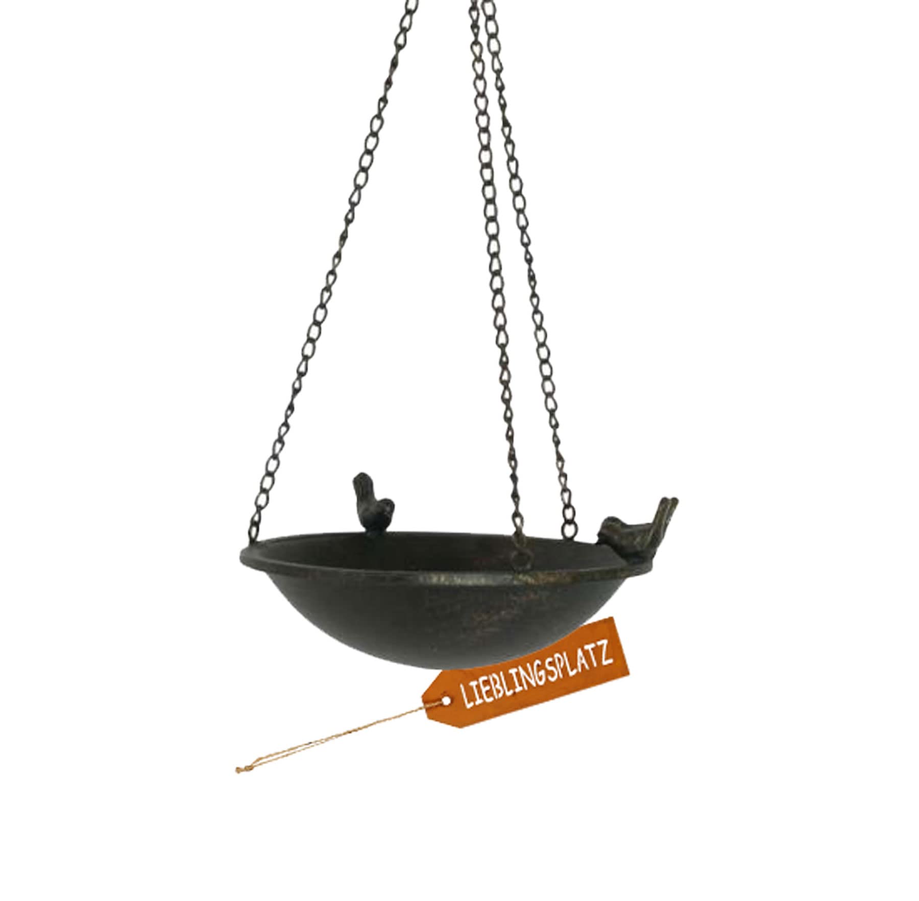 Hanging Bird Feeder with Sparrow