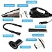 Deenkee Car Vacuum Cleaner, DC 12V High Power with Stronger Suction, Portable Handheld Auto Vacuum Cleaner for Car for Wet & Dry Use, Carrying Bag, HEPA Filter (Black)