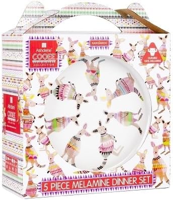 Ashdene Cooee Kangaroo Kids Five-Piece Dinner Set