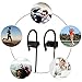 Sports Bluetooth Headphones,Wireless Over-Ear Sweatproof Bluetooth V4.1 Earphones Running Sports Earbuds,Superlong Standby Hi-Fi Noise-Reduction Headsets by PUNICOK (G18-Black)