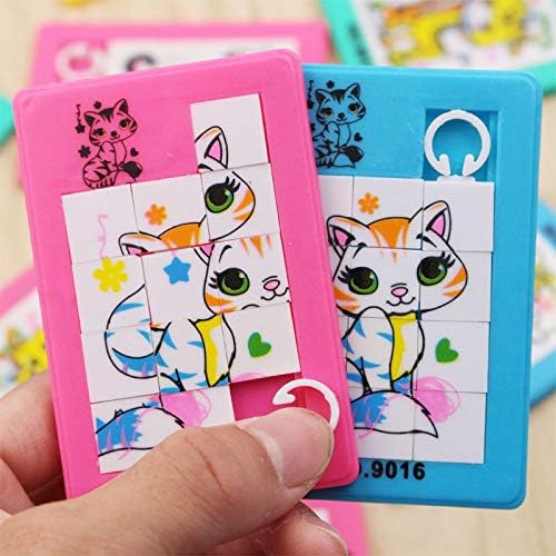 12PCS Kids Birthday Party Favors Move Puzzle Happy Birthday Gift Baby Shower Souvenir Baptism Gift Girl boy
