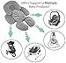 Infant Car Seat Insert | Baby Head & Body Support, Cushion | Carseat Cover, Protector for Stroller, Bouncer & Swing | Soft & Adjustable Pillow | Gender Neutral Gift (Gray) | Improved Version, Thicker