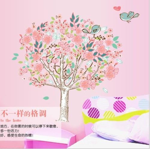 Home Decor Decals Poster House Wall Stickers Quotes Removable Vinyl Large Wall Sticker for Kids Rooms Stickers Flower Trees W-300