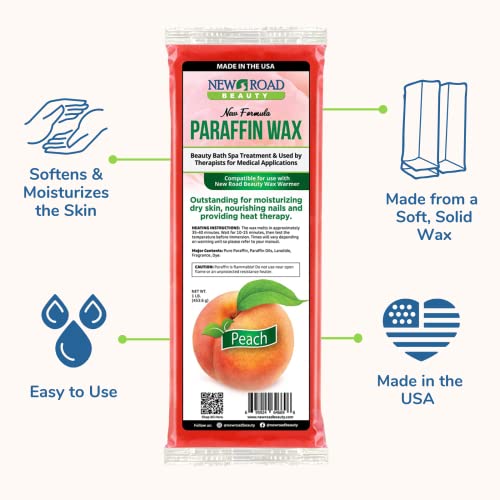 New Road Beauty Creamsicle Variety 3 Pack Paraffin Wax Peach