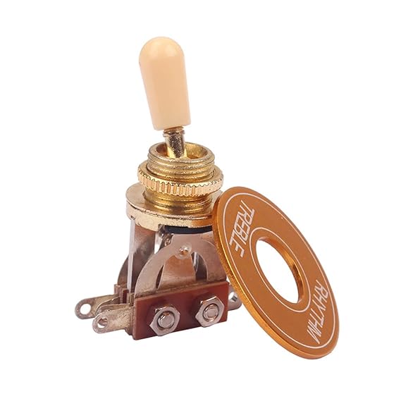 SUPVOX Electric Guitar 3 Way Toggle Switch Washer Ring Plate Switch