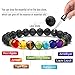 Anti EMF Radiation Protection Pendant, Scalar Energy Pendant Volcanic Lava Negative Ions Energy Pendant Necklace and 7 Chakra Yoga Aromatherapy Essential Oil Diffuser Bracelet