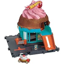 Hot Wheels City Pista de Brinquedo Sorveteria para crianças a ...