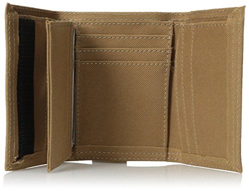 Timberland Men's Nylon Trifold Wallet, Khaki, One Size