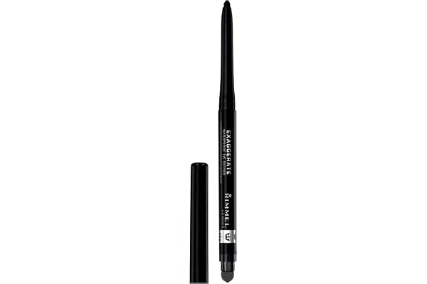 Rimmel London - Exaggerate Waterproof Eye Definer, built-in smudger & sharpener, creamy matte finish, Up to 10H, long-lasting