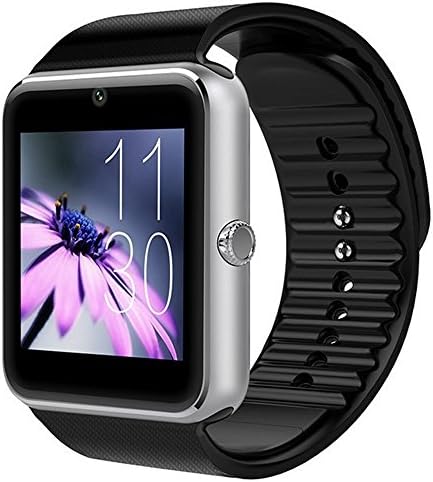 Jiakasi Smart Fitness Watch with Camera for Iphone and Android Smartphones, Silver