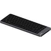 LOFREE Flow2 Low-Profile Mechanical Keyboard, CNC Aluminum Body with Gasket Mount, Tri-Mode Wireless, Hot-Swappable &amp; VIA Compatible, Side Touch Bar, for Mac/Windows (Space Gray, 84 Keys)