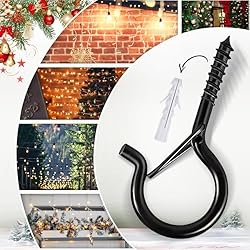 Etoolia 24 Pcs Q Hooks for Outdoor String