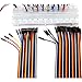 Haraqi 3 Pack Solderless Plug in Breadboard with 3 Pack Jumper Wires, 830 Tie-Point, 4 Power Rails, Multicolor, Compatible with Any Electronic Devices or Components with Standard Pin Connections