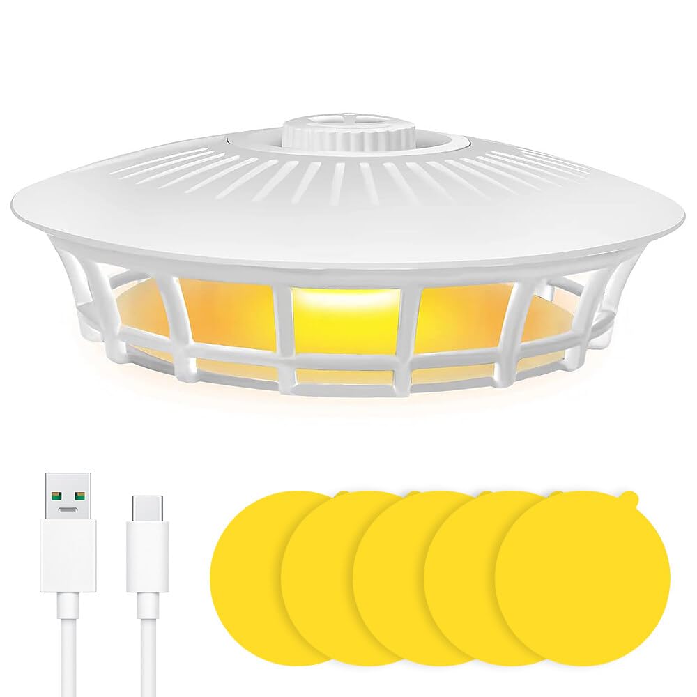 HOVCEH Flea trap, Flea Light Traps for Home, Flea Trap Odorless with 4 Modes, Flea Lamp Traps for Home, for Apartment Test Winner Carpets, Bedding