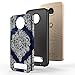 Moto Z Play Case, Moto Z Play Droid Case, TownShop Moroccan Floral Design Hard Impact Dual Layer Shockproof Bumper Case For Motorola Moto Z Play/ Motorola Moto Z Play Droid