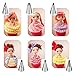 YUJUE 38 pcs ，Russian Piping Tips Set，Icing Tips Cake Decoration Tips, 7 NEW Russian Ball Tips, 6 Russian Piping Nozzles, 3 Couplers, 1 Silicone Bag,1 Brush and 20 Disposable Pastry Bags