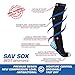 Sav Force Gear Sox Compression Socks for Men & Women, Fitness compression socks, Socks for marathon, Graduated Athletic Fit for Running, Nurses, Shin Splints & Maternity... (L/XL, Blue)