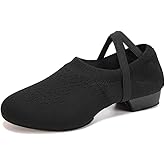 VCIXXVCE Women's Latin Dance Practice Shoes for Beginners 1" Low Heel Standard Ballroom Social Salsa Dancing Shoes