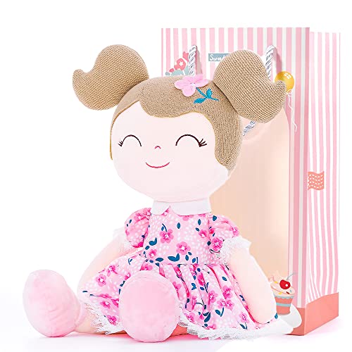 Gloveleya Baby Girl Gifts Christmas Doll Soft Plush Elk Costume Toy Red 14