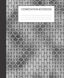 Composition Notebook: Faux Iridescent Mermaid Scales Glam College Ruled Notebook Lined School Journal