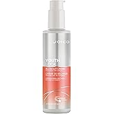 Joico Youthlock Blowout Hair Cream, formulated with Collagen, Strengthen and Protect Hair, 177mL