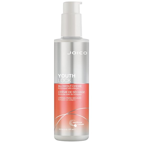 JOICO YOUTHLOCK BLOWOUT CRÈME FORMULATED WITH COLLAGEN|YOUTHFUL BODY...