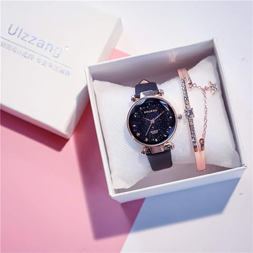 Regali Di Natale Da Donna.Orologi Orologi Da Donna Orologi Meccanici Femminili Stellati Dal Temperamento Semplice Regali Di Natale Regali Di Compleanno Orologio Da Donna Nero Amazon It Orologi