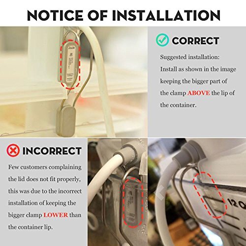 EVERIE Sous Vide Lid Compatible with Breville Chefsteps Joule Cookers and 12 Quart EVERIE, LIPAVI Sous Vide Container (Side Mount) (Does Not Fit Rubbermaid or Anova)