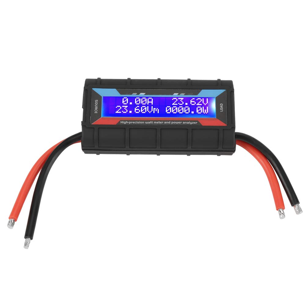 wifehelper Watt Meter Power Analyzer Voltage Amp Meter With Backlight LCD Hight Precision 4.8V~60V 130A
